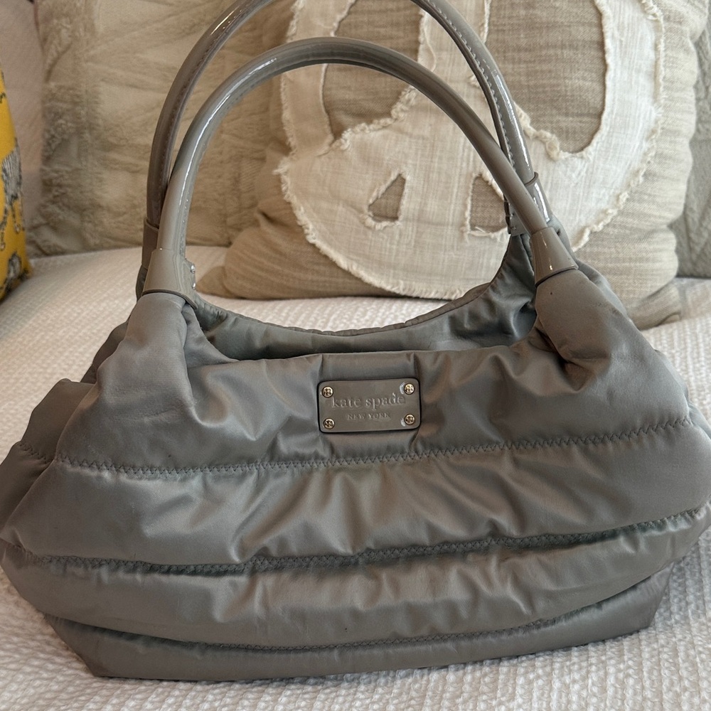 Kate Spade Puffy Bag - gray